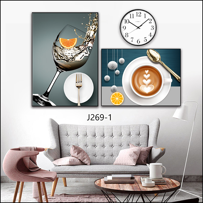 铝合金金晶瓷餐厅现代装饰画60*90详情图5