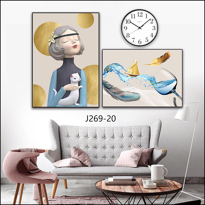 铝合金金晶瓷餐厅现代装饰画60*90详情图3