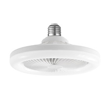 智能遥控LED风扇灯E27螺口可调光卧室香薰塑料小型风 扇飞碟灯