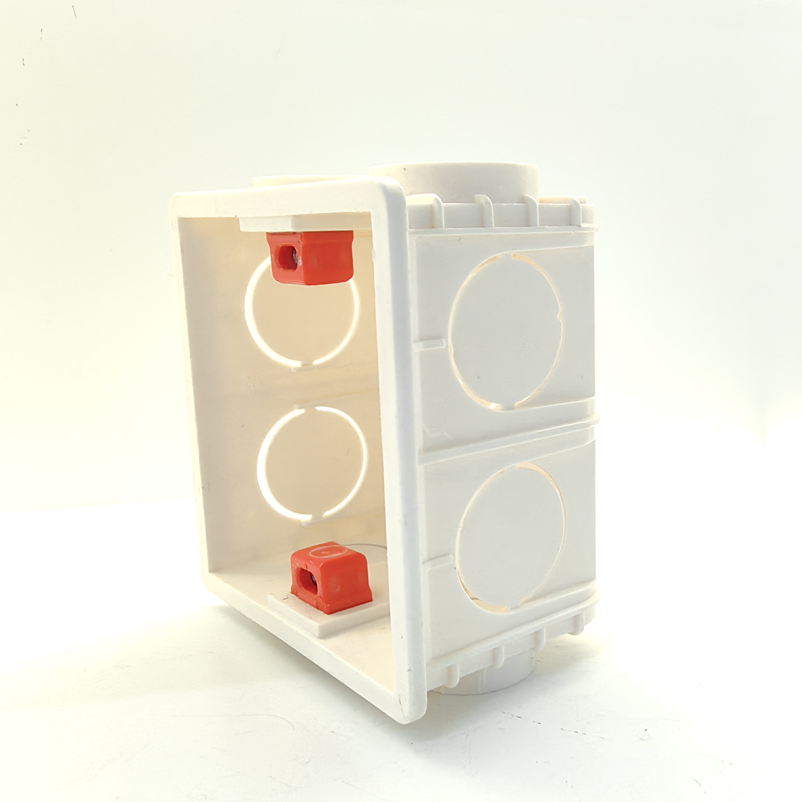  PLASTIC BOX SOCKET,GREY/ GOLDEN/ WHITE ALABASTER SWITCH Specification image