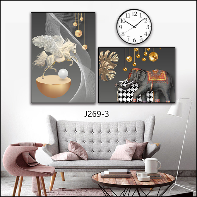 铝合金金晶瓷餐厅现代装饰画60*90详情图4