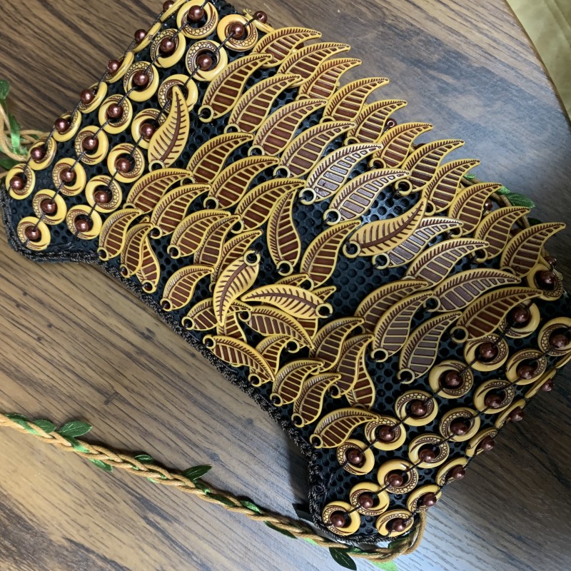Changeable Bag Coconut Shell Bag Resin Bag Handmade Beaded Female Bag Big Ingots Bag Cross-Border Female Bag Spot Supply Item Picture