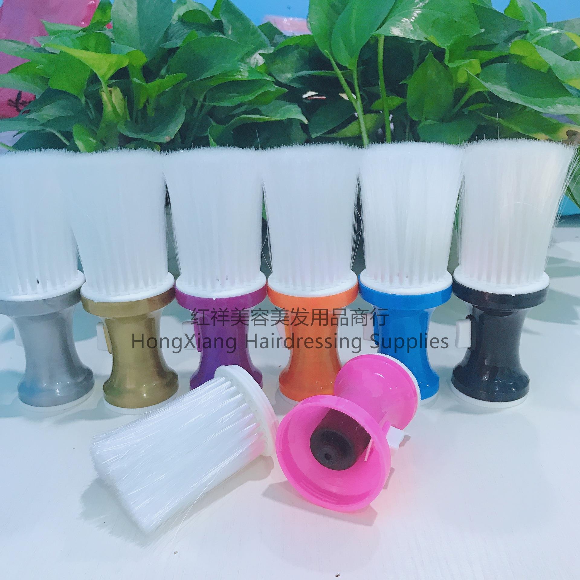 Color broken hair brush with powder brush can add talcum powder Single brush pole brush hair tools brush