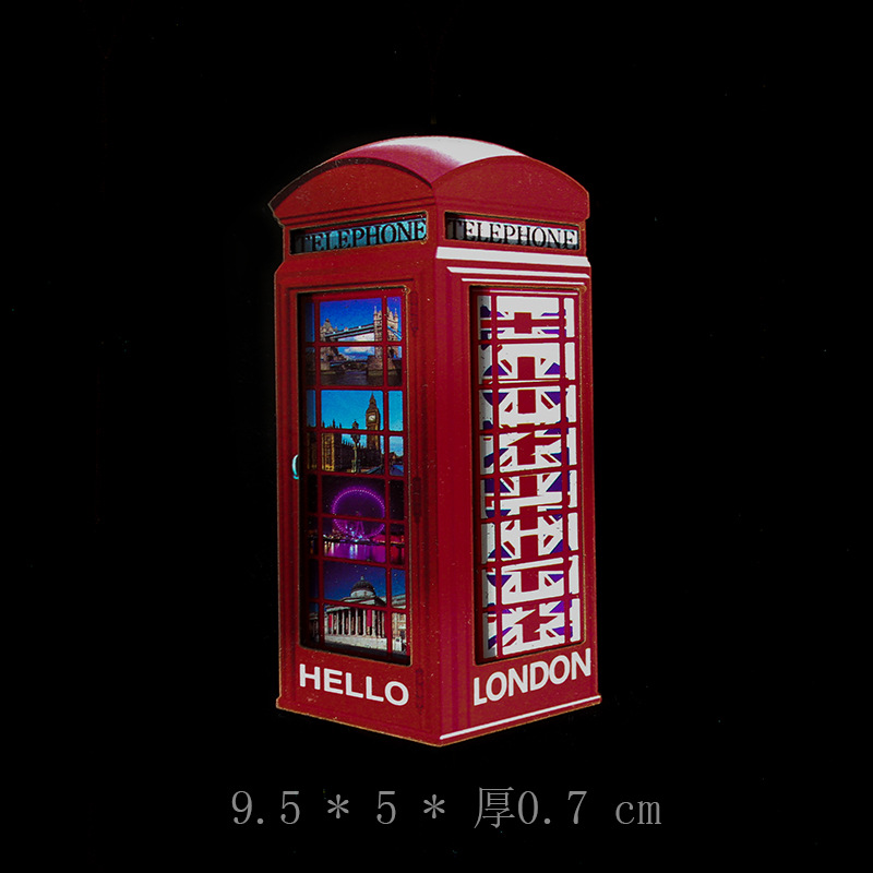 Fabricante en stock venta directa reino unido londres madera refrigerador pegamento placa de densidad MDF refrigerador pegamento países recuerdos de viaje personalizado al por mayor Item Picture