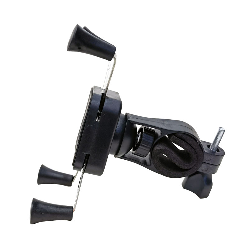 CH-02 Leather four-pronged bicycle phone stand, X-type bicycle phone stand, metal UPS navigation seat, motorcycle mountain biker stand Specification image