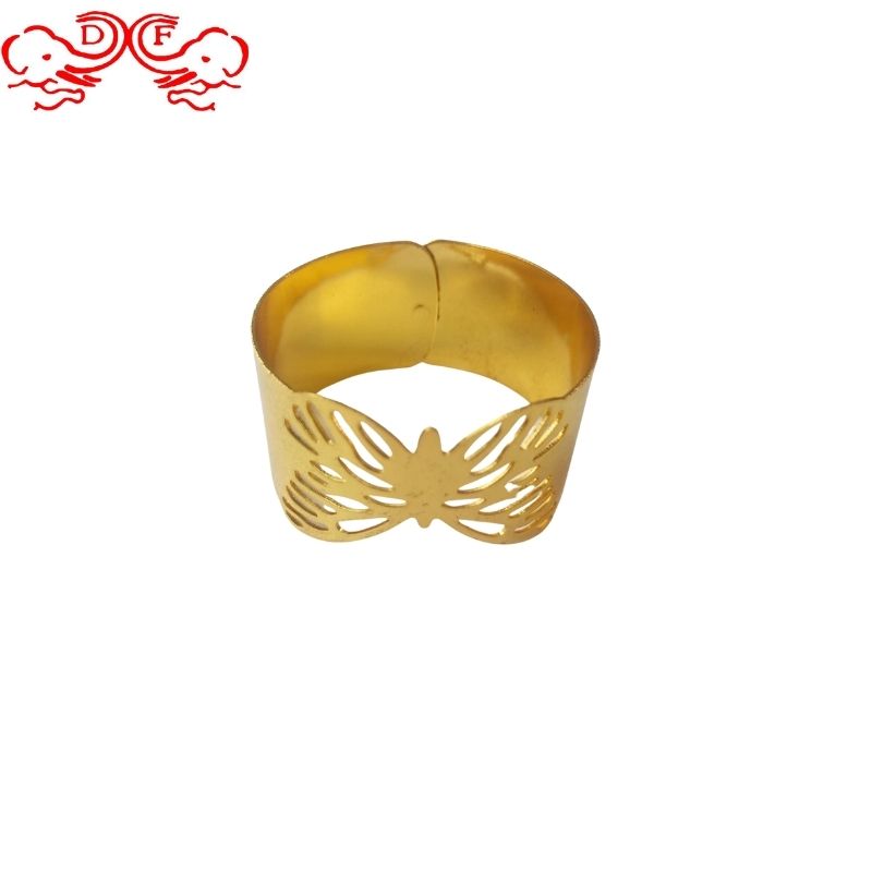 DF68518金属电镀餐巾环 精美餐桌摆盘餐巾扣 酒店餐桌摆盘装饰品厨房酒店用品DF trading house 