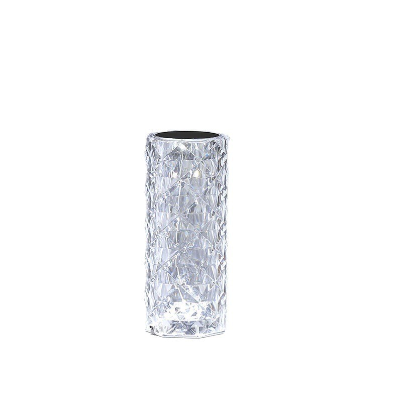 创意装饰水晶台灯 USB小夜灯拍拍氛围灯玫瑰花瓣钻石水晶酒吧桌灯详情图1