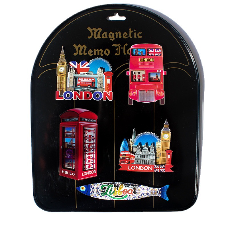 Fabricante en stock venta directa reino unido londres madera refrigerador pegamento placa de densidad MDF refrigerador pegamento países recuerdos de viaje personalizado al por mayor
