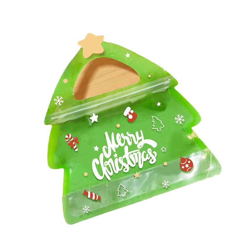 创意圣诞树礼品袋可爱卡通糖果零食包装袋圣诞节送礼礼物袋子手提详情图5