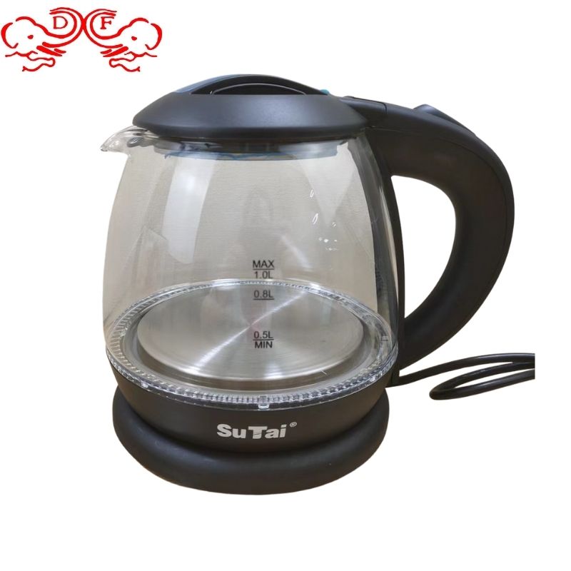 DF99465 Automatic power-off 1.5L glass kettle, electric kettle, household multi-functional portable insulated kettle, kitchen and hotel supplies DFtradinghouse details Picture