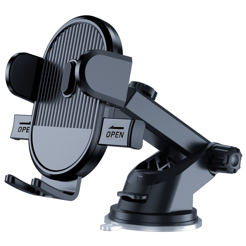 YC-16汽车塑料吸盘手机支架升级伸缩挡风玻璃车载手机支架中控台仪表台手机架