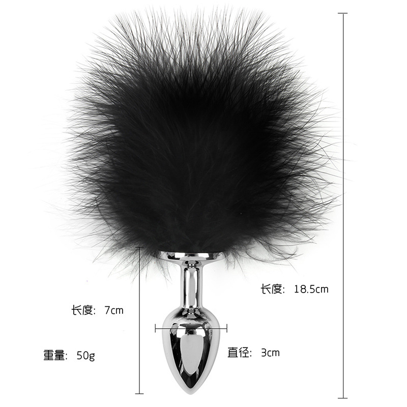 New female anal plug sex toys, metal sex tail flirting toys, adult products, exported to Europe, Germany Specification image