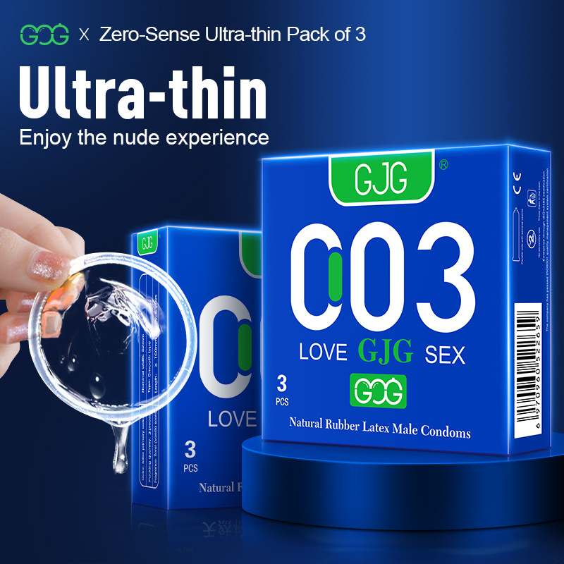 外贸秘鲁避孕套English condoms安全套3只装蓝色成人情趣性用品