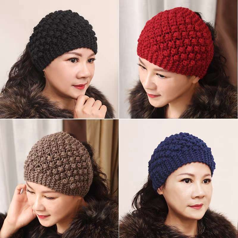 Wool headband, factory direct sales, white hair, spot, complete color, everything warm 1 details Picture