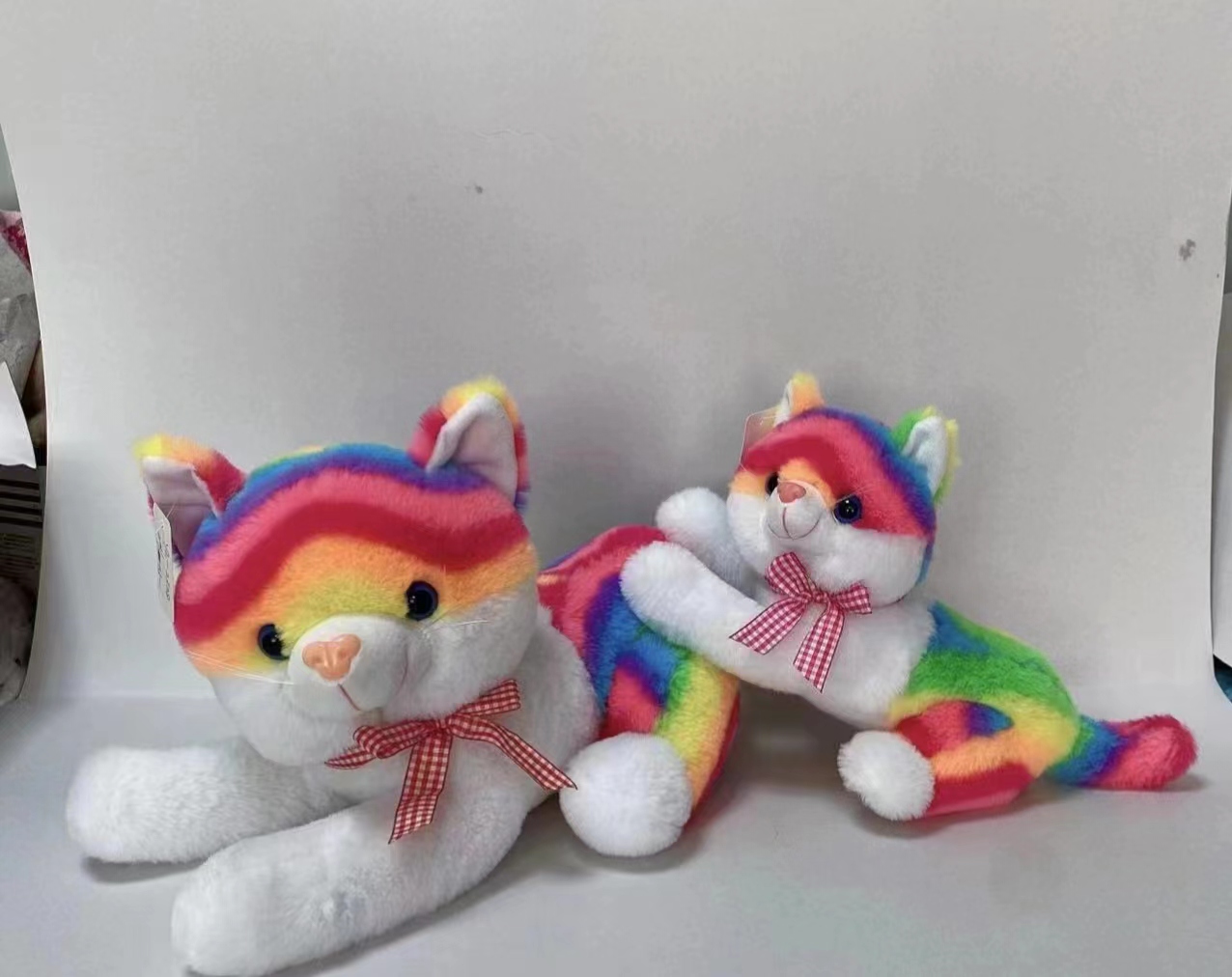 New fashion plush toy Plush toy Plush toy simulation color cat doll plush toy doll with sleeping puppet party cat