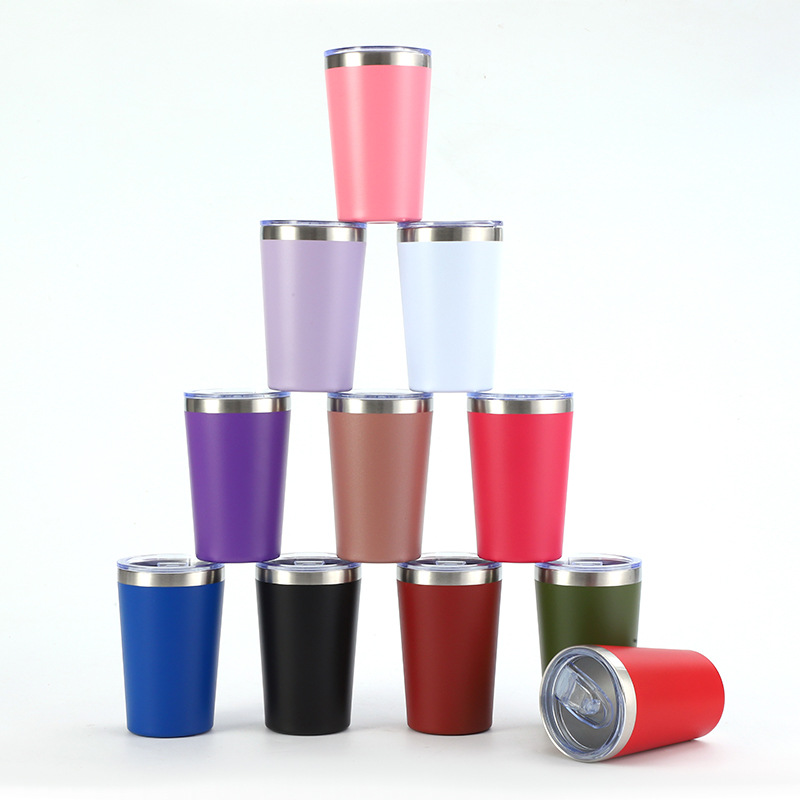 Tazas de acero inoxidable para autos tazas de cerveza de gran capacidad tazas de hielo portátiles al aire libre tazas de aislamiento al vacío tazas de leche 12oz pic 2