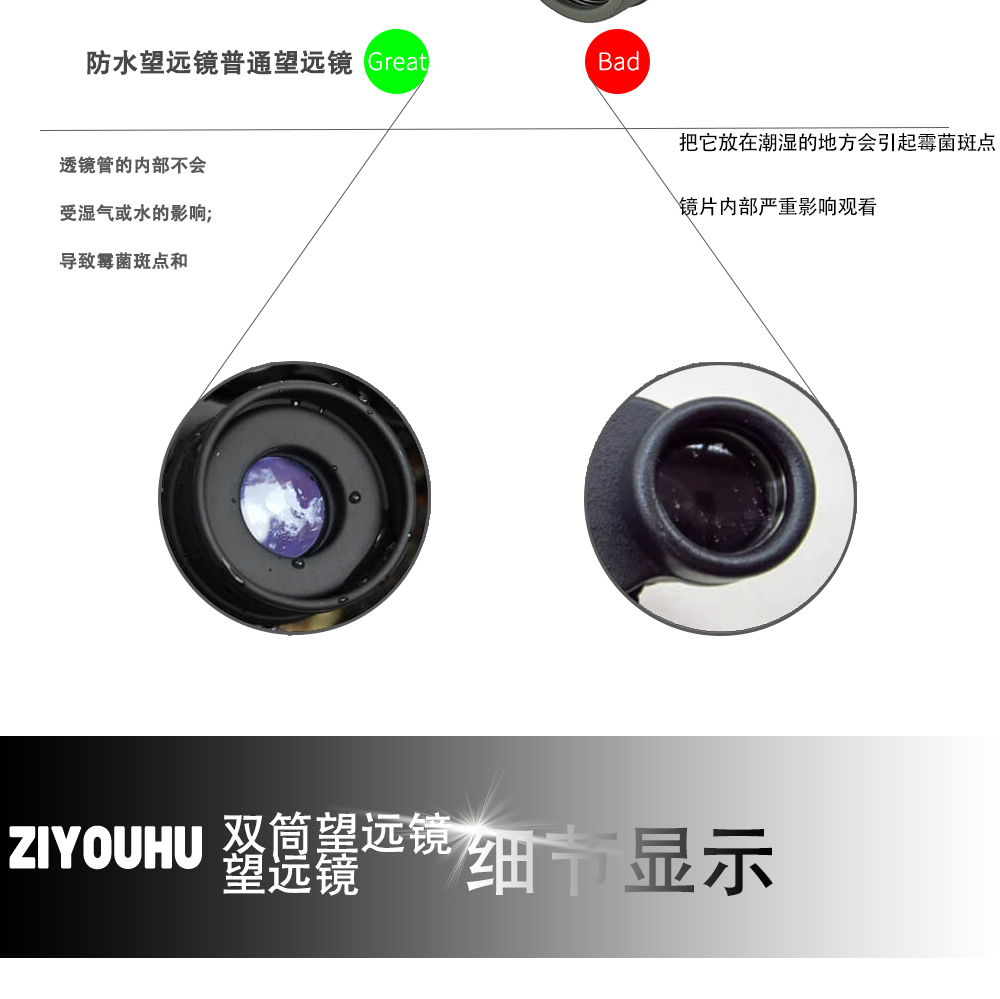 Free Tiger TN10x50 binocular dedicated telescope high-magnification high-definition professional outdoor portable mobile phone photography pic 11