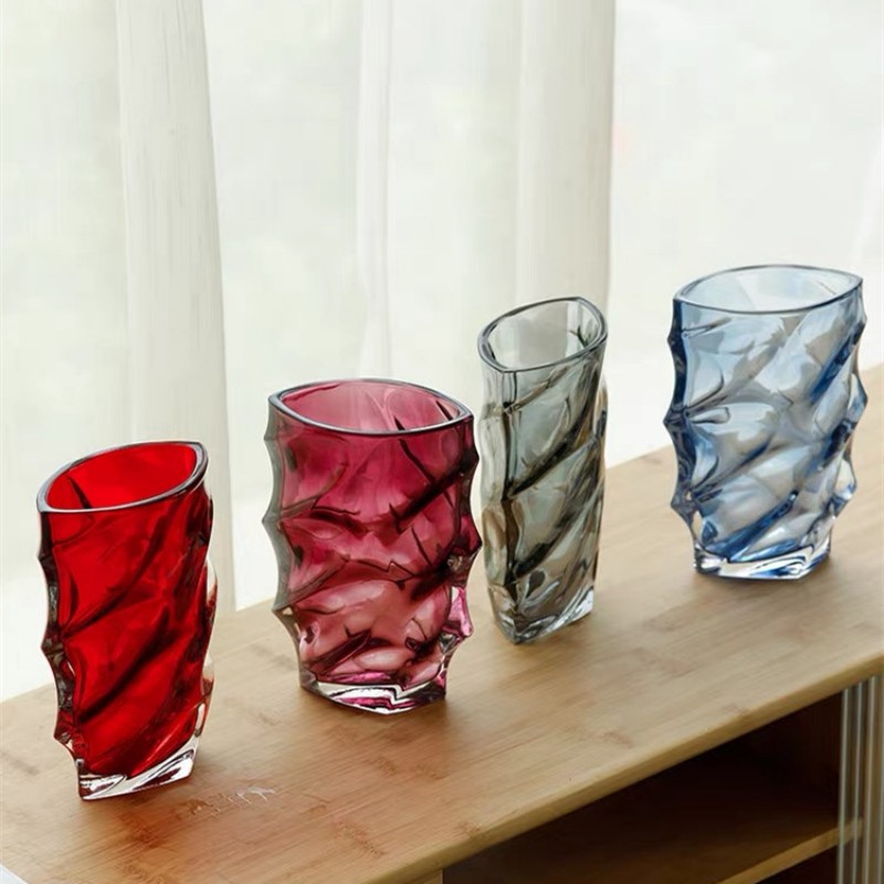 厂家批发加厚欧式水晶玻璃花瓶提供颜色制作璀璨居家花瓶摆件ins详情图4