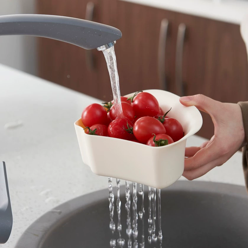 W52-JKC-5702 Rotating draining Tray, hot pot serving platter, compartmentalized fruit platter, Double-layer rotatable washing basin detail image 17