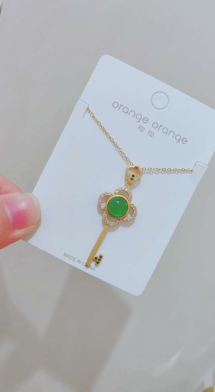 项链/钛钢项链/外贸项链白底实物图