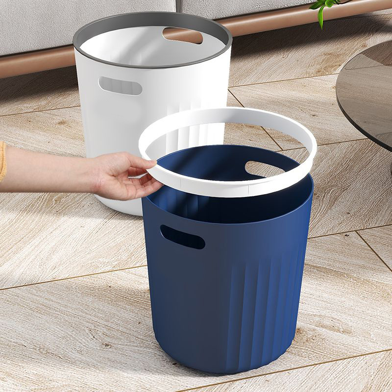 B39-DRC-0681 pressure ring plastic trash can, high appearance level for household use, large wastebasket for kitchen, living room and office detail image 7