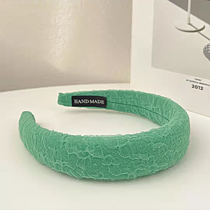 Light green gauze candy color sponge headband high cranial top face pressure headband sweet everything color hair clip hair accessories wholesale Item Picture