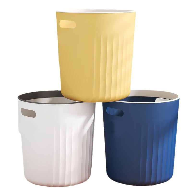 B39-DRC-0681 pressure ring plastic trash can, high appearance level for household use, large wastebasket for kitchen, living room and office