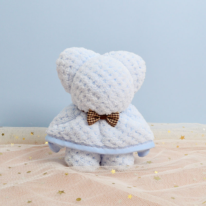 Bear towel, teak square towel, coral fleece souvenir, wedding celebration, wedding candy, teacher Mid-Autumn Festival and National Day gift wholesale, 30*30cm detail image 17