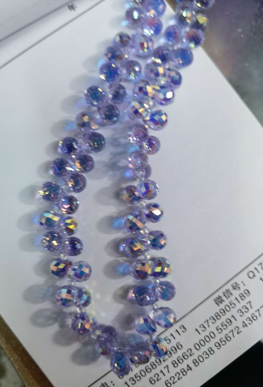 编手链的玻璃珠子散珠水晶diy手工串珠材料8厘草莓水滴水晶子