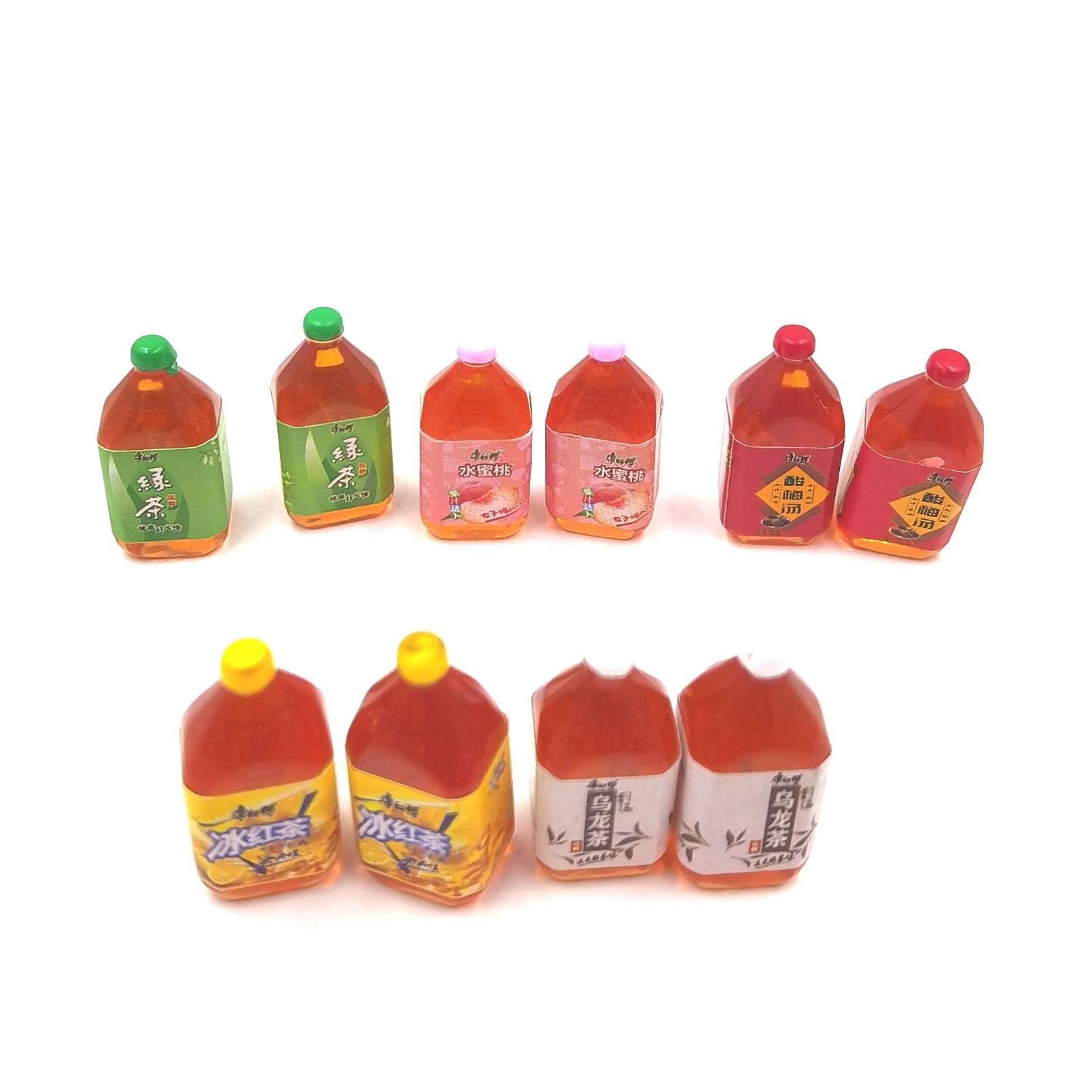 New style available! Super value bottle food and toy ornaments, realistic key chain pendants, convenience store hair clip accessories, Master Kong iced black tea, green tea and oolong tea, limited-time purchase detail image 10