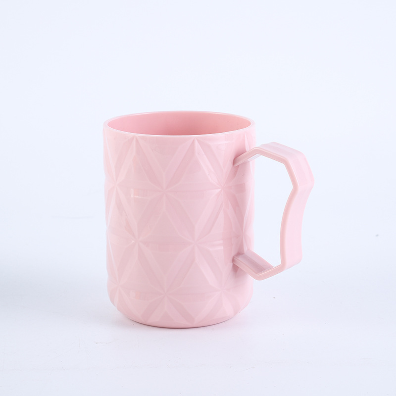 M07-5067 Creative Toothbrush Cup, Plastic Cup, Round couple toothbrush, washbasin Cup, Solid color single-layer toothache cup Application Scenario