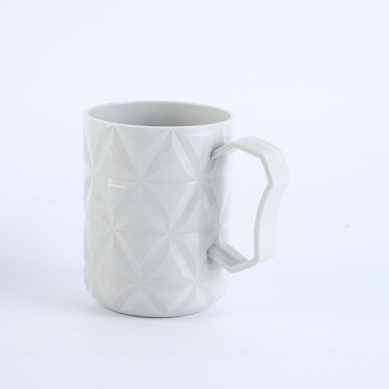 M07-5067 Creative Toothbrush Cup, Plastic Cup, Round couple toothbrush, washbasin Cup, Solid color single-layer toothache cup Item Picture