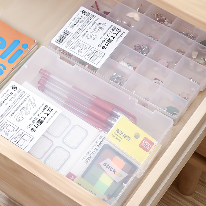SANADA 日本进口桌面小物文具收纳盒可直立型的收纳盒不带分隔板详情图1
