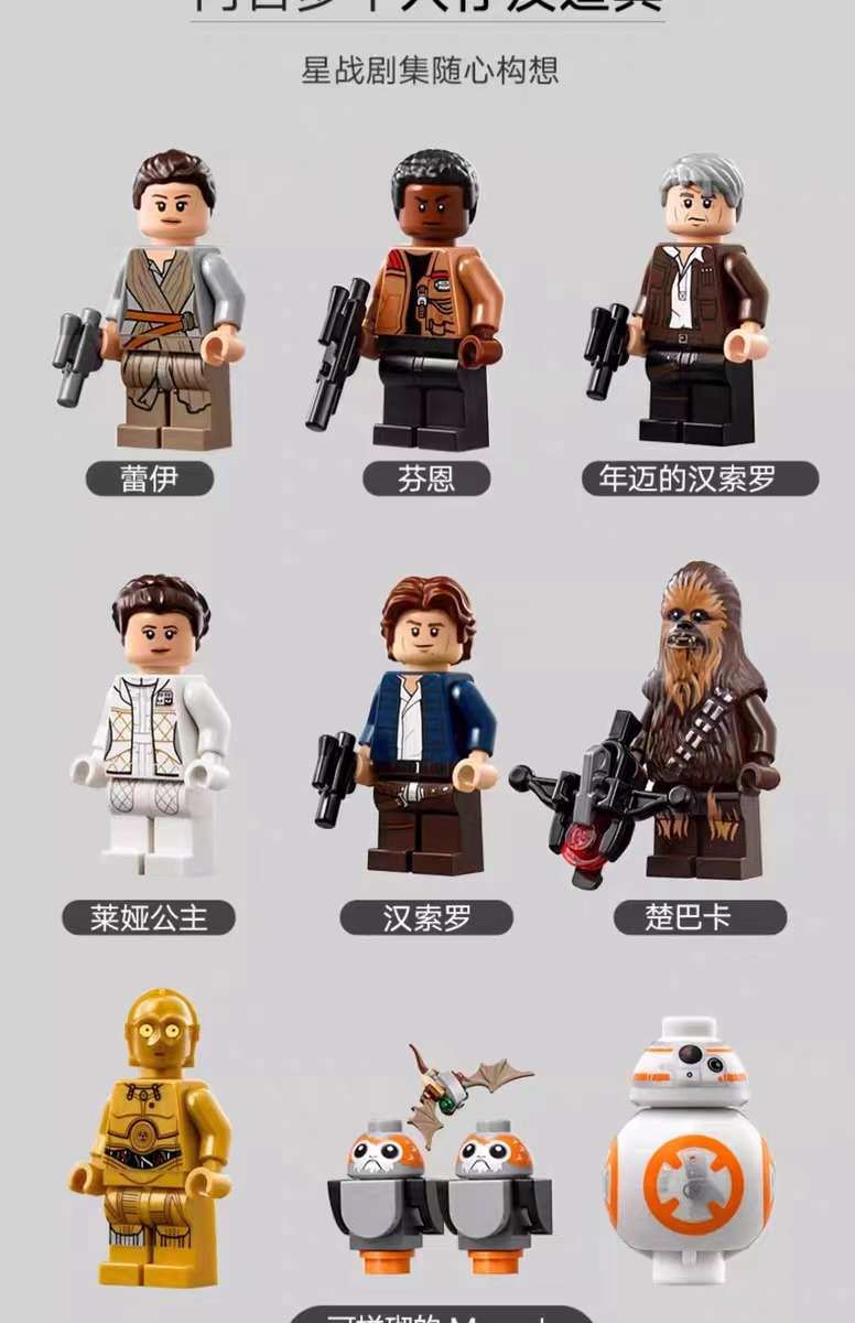 Millennium Falcon Spaceship model Star Wars series LEGO building blocks adult high-difficulty assembly toy boys' gift detail image 4