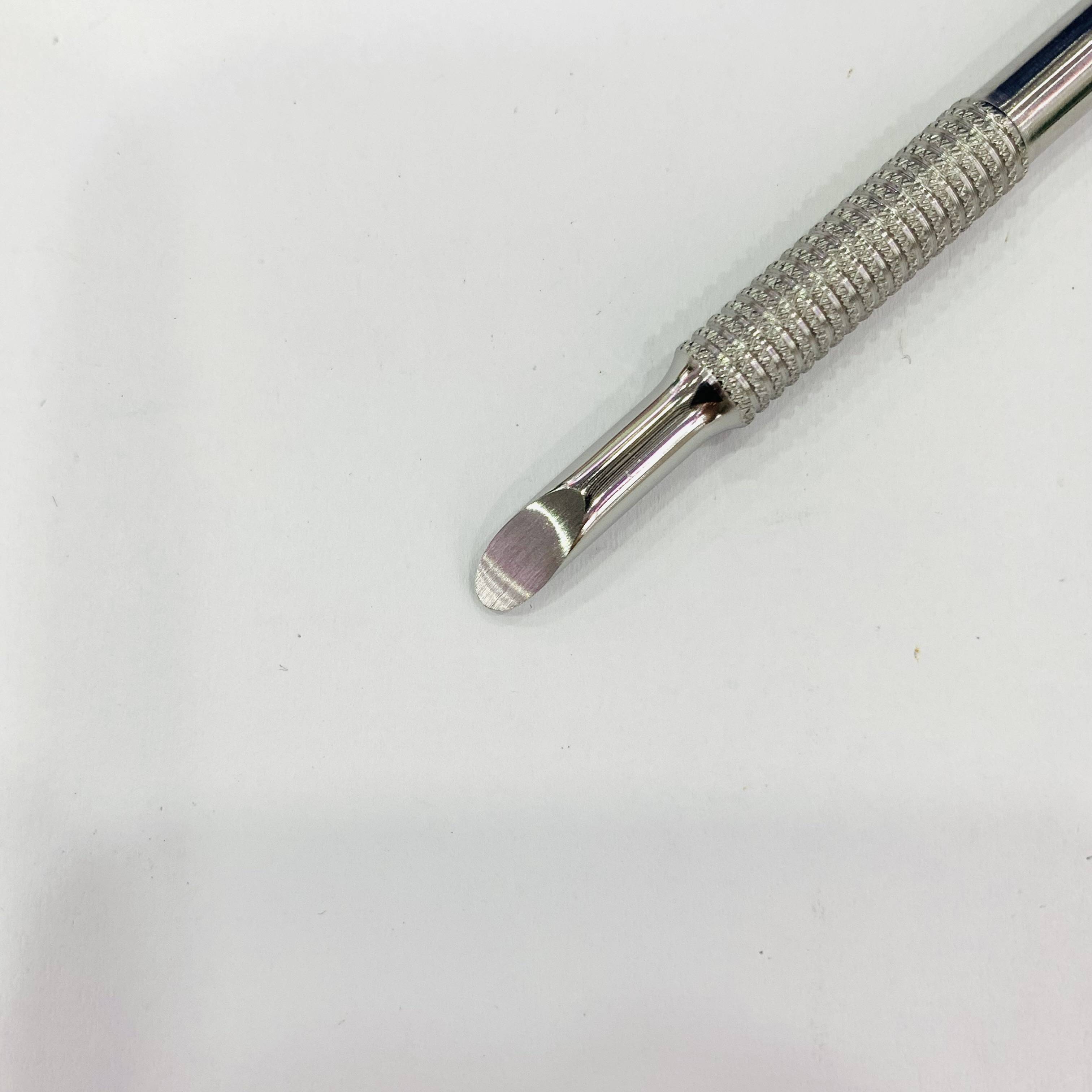 Es7 Steel Pusher, Stainless Steel, Exfoliating Nail Polish Remover, Double-Head Exfoliating Nail Tool Item Picture