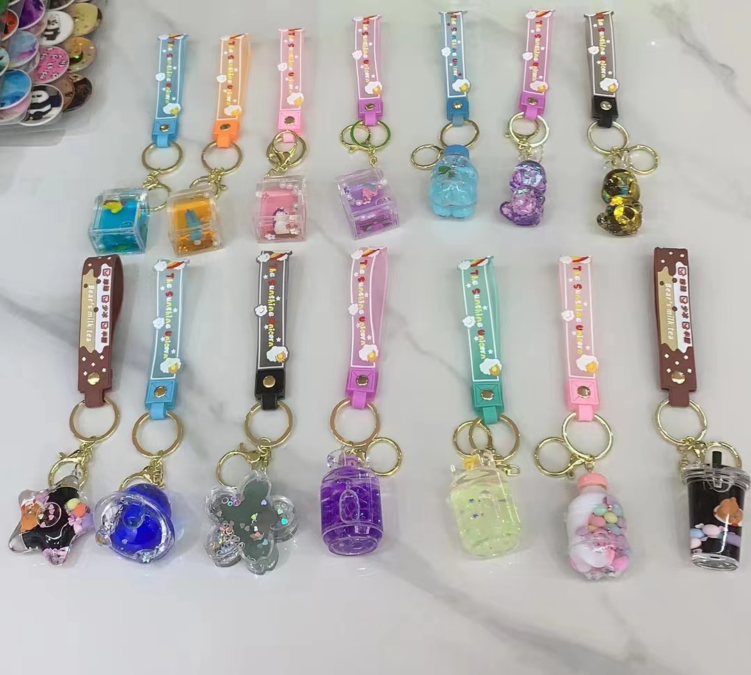 Liquid glass bottle lanyard phone lanyard