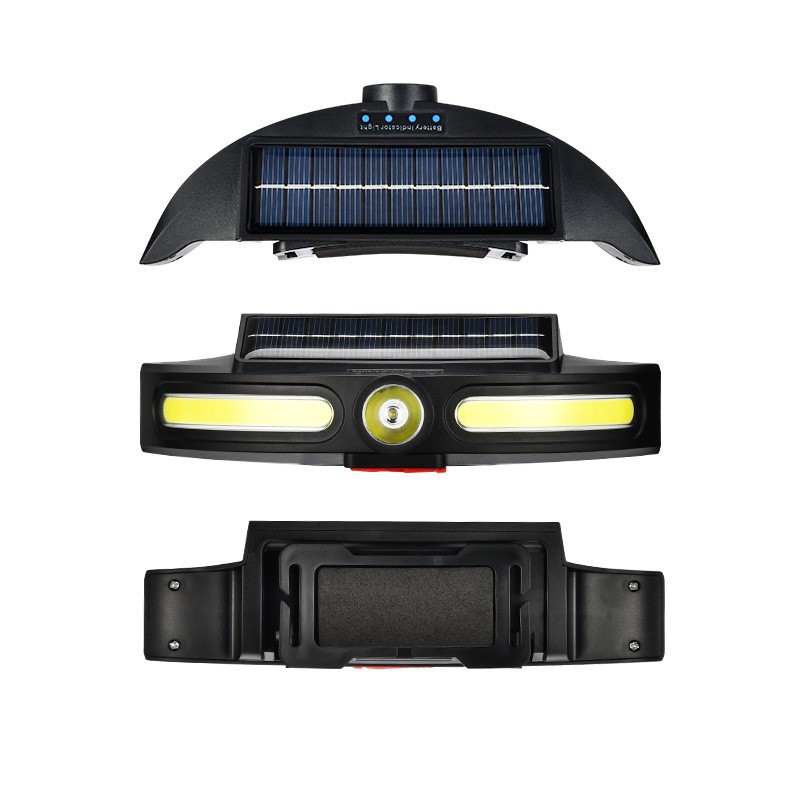 JS-921USB rechargeable solar headlamp, COB headlamp, lightweight LED floodlight, outdoor camping head-mounted high-intensity plastic headlamp, miner's lamp Application Scenario