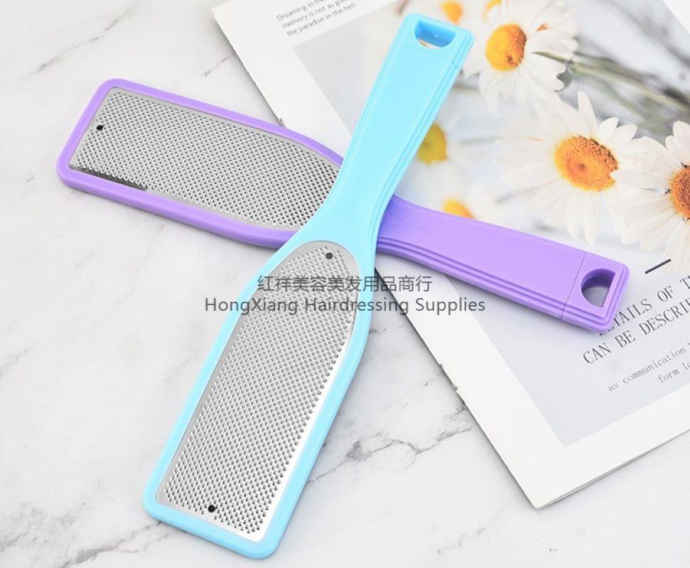 Factory stock new foot peeling callus foot grinding stone foot grinding file Stainless steel foot rubbing board foot board file Specification drawing