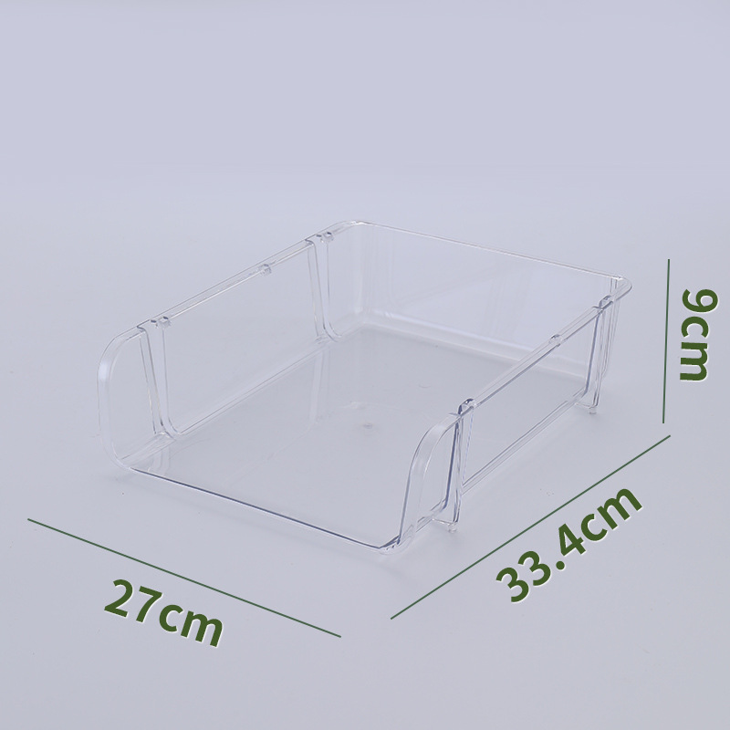 G13-2312 Transparent Desktop File Storage rack, Large office book and information organization storage box, PET transparent desktop storage rack, desktop organization box, book storage box Application Scenario