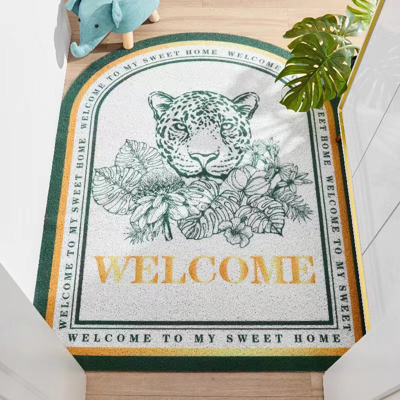 Qiansi Household Entry Mat Entry Mat Silk Ring Foot Mat Can Be Cut Dirt Scraping Mud Anti-Slip Wear Resistance Dirty Mat Lot details Picture