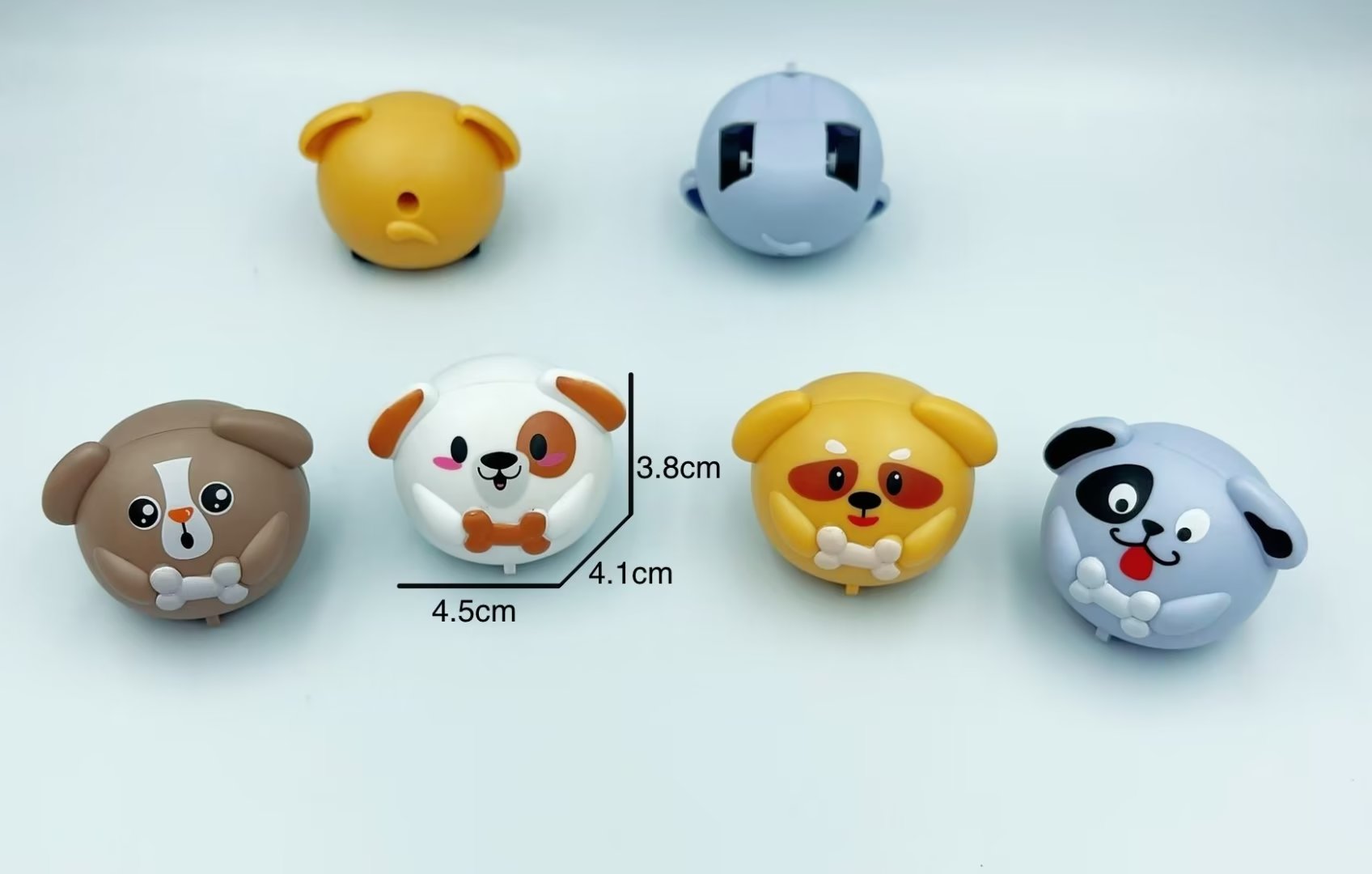 Children's toys, cartoon dogs eating bones, rebound car small toys, fun gashapon gift toys, kindergarten activity small gifts