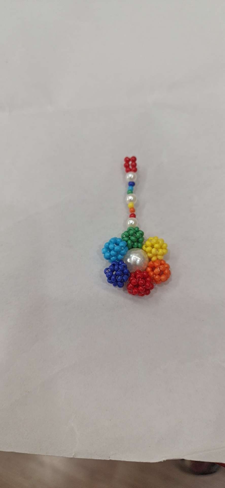 2003 The most popular Indian rice beads 6 flower color earrings thumbnail