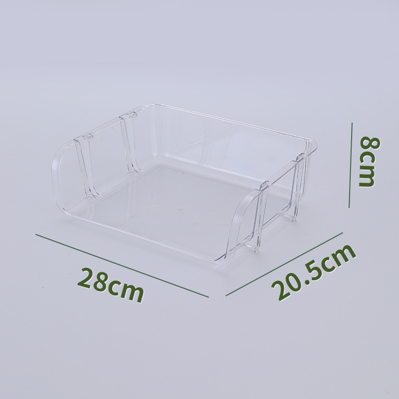 G13-2311 Transparent Desktop Storage rack, small office document PET data organization storage box, student desk storage rack, bathroom storage rack, cosmetics storage box Application Scenario