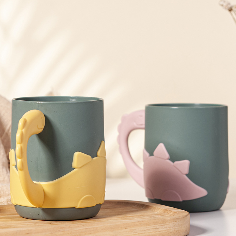S87-SQC-7025 Dinosaur Mouthwash Cup, Creative Household couple Toothbrush Cup, Student dormitory washbasin Cup Application Scenario