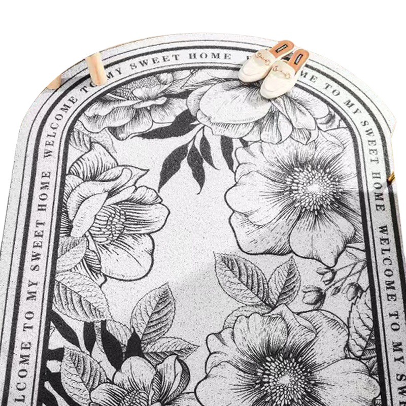 Qiansi Household Entry Mat Entry Mat Silk Ring Foot Mat Can Be Cut Dirt Scraping Mud Anti-Slip Wear Resistance Dirty Mat Lot Item Picture