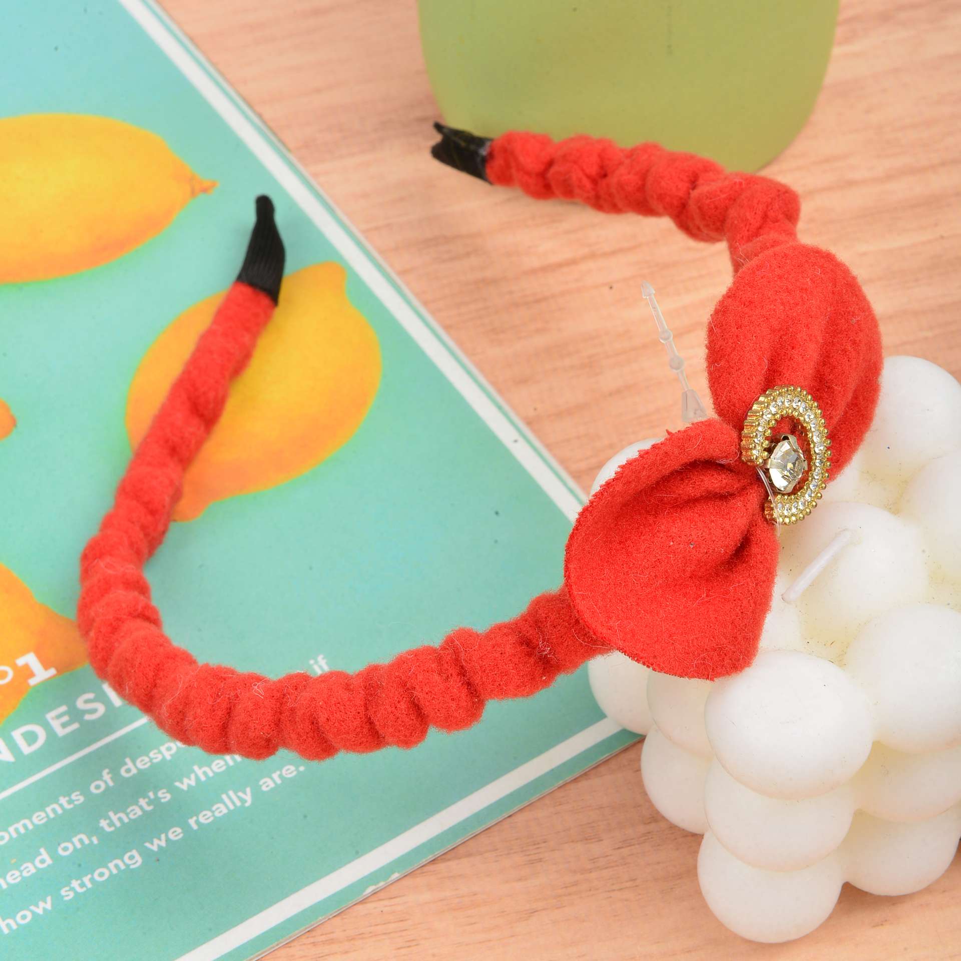 Plush hair band 3 detail image 4