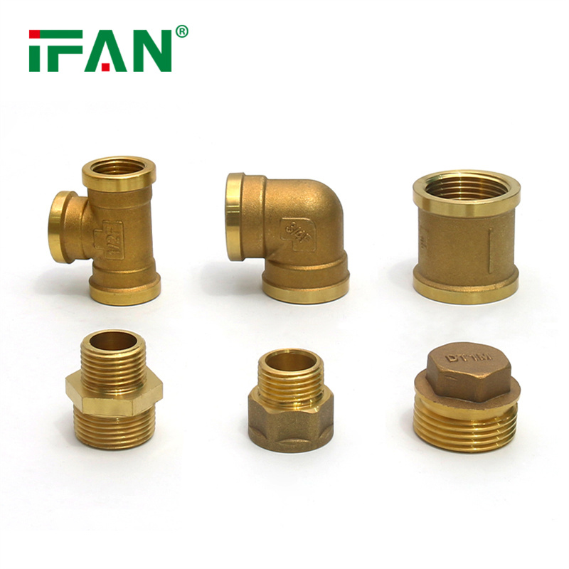 IFAN 4-inch copper three-way pipe fittings, thickened union reducers, elbows, threaded water pipe fittings, quick-installation three-way Application Scenario