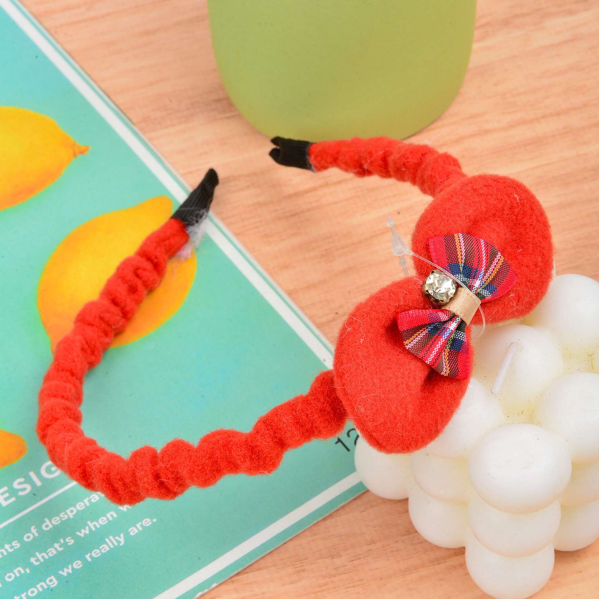 Plush hair band 6 detail image 3