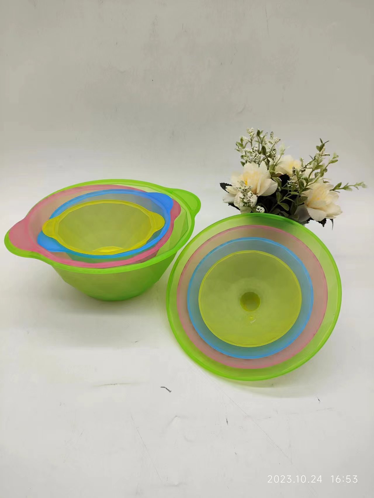 Plastic fruit boxes, food storage with LIDS, snack storage cans, storage boxes, storage boxes with covered bowls Specification image