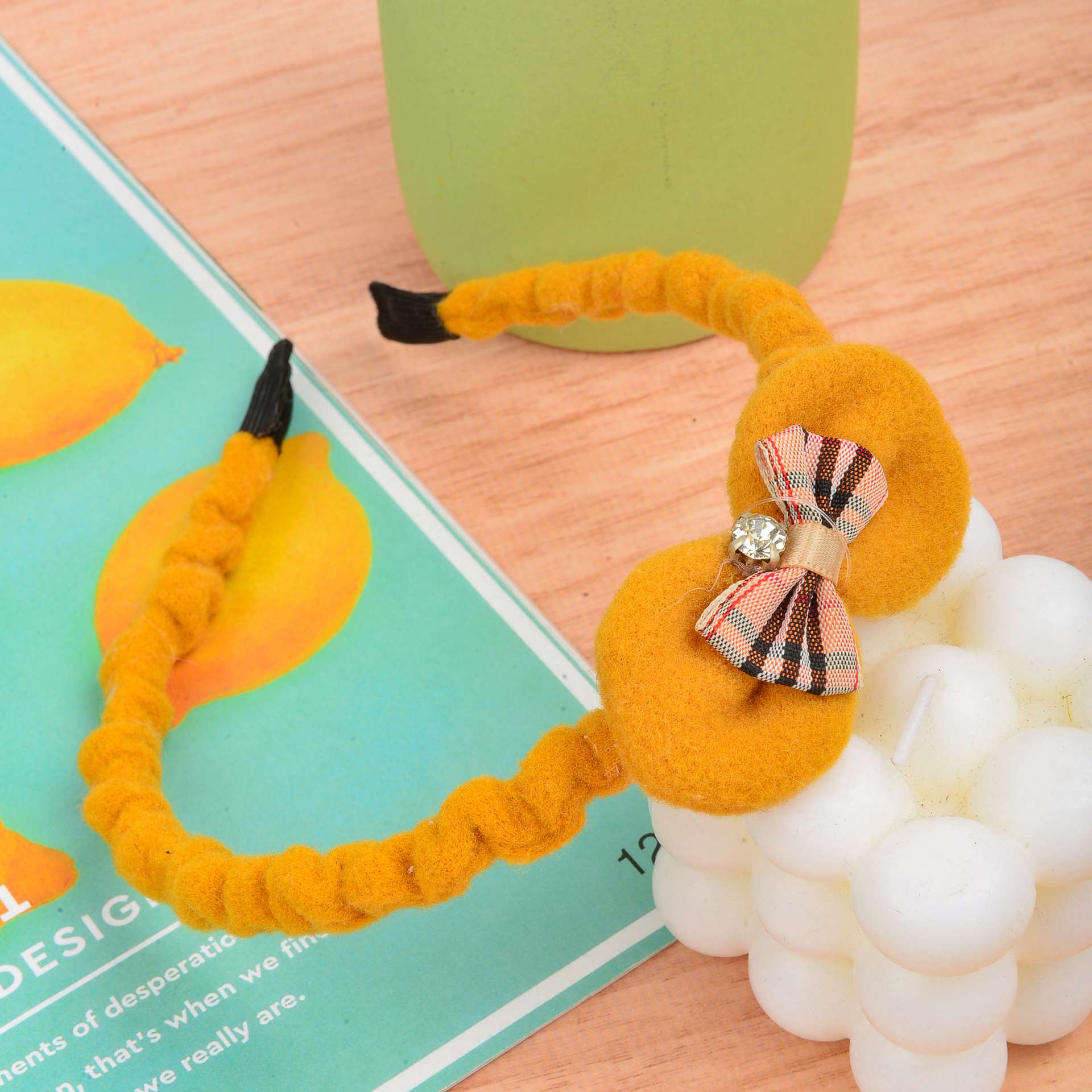 Plush hair band 6 detail image 4